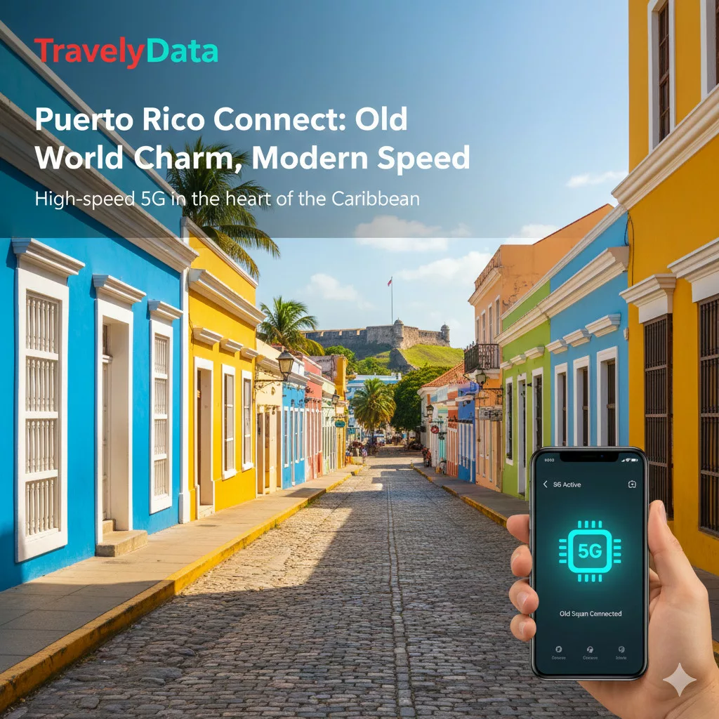 Puerto Rico travel eSIM data card