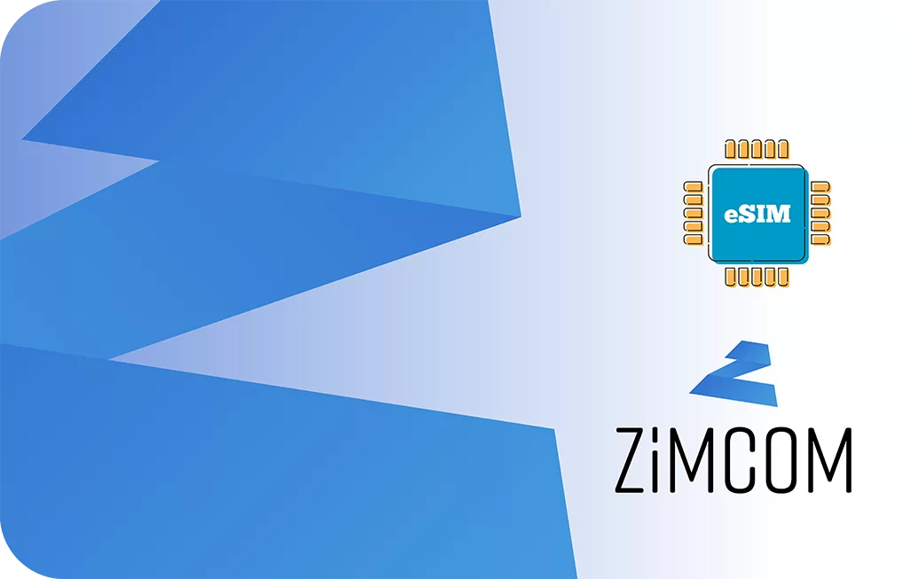 Zimbabwe travel eSIM data card.