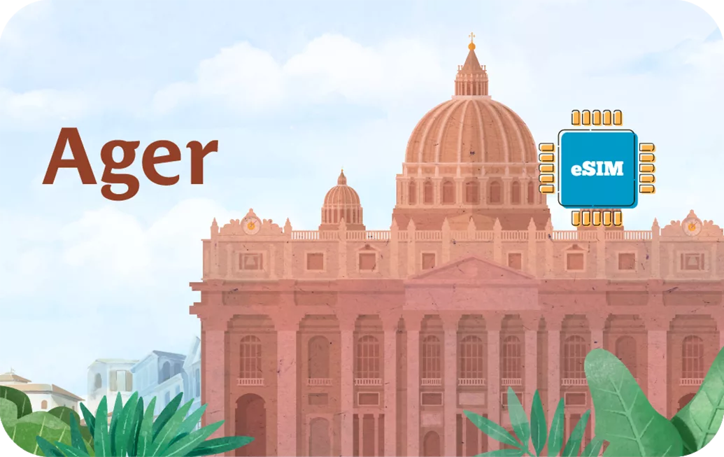 Vatican City travel eSIM data card.