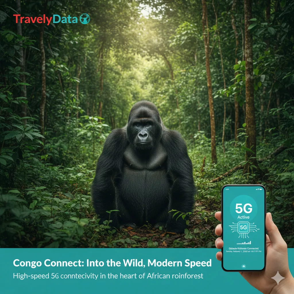 Republic of the Congo travel eSIM data card
