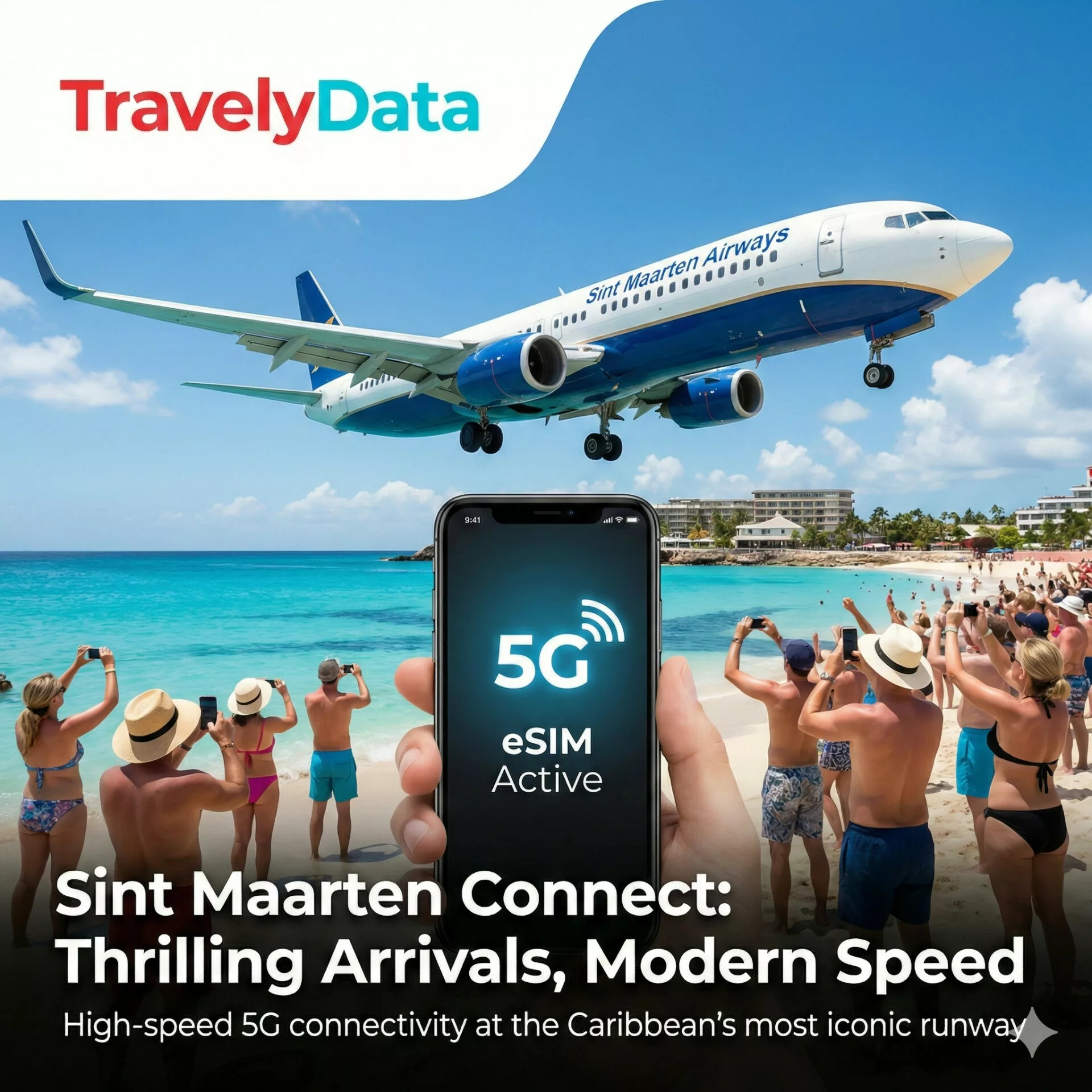 Sint Maarten travel eSIM data card