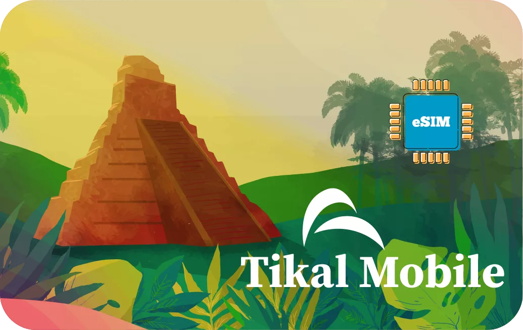 Guatemala travel eSIM data card.